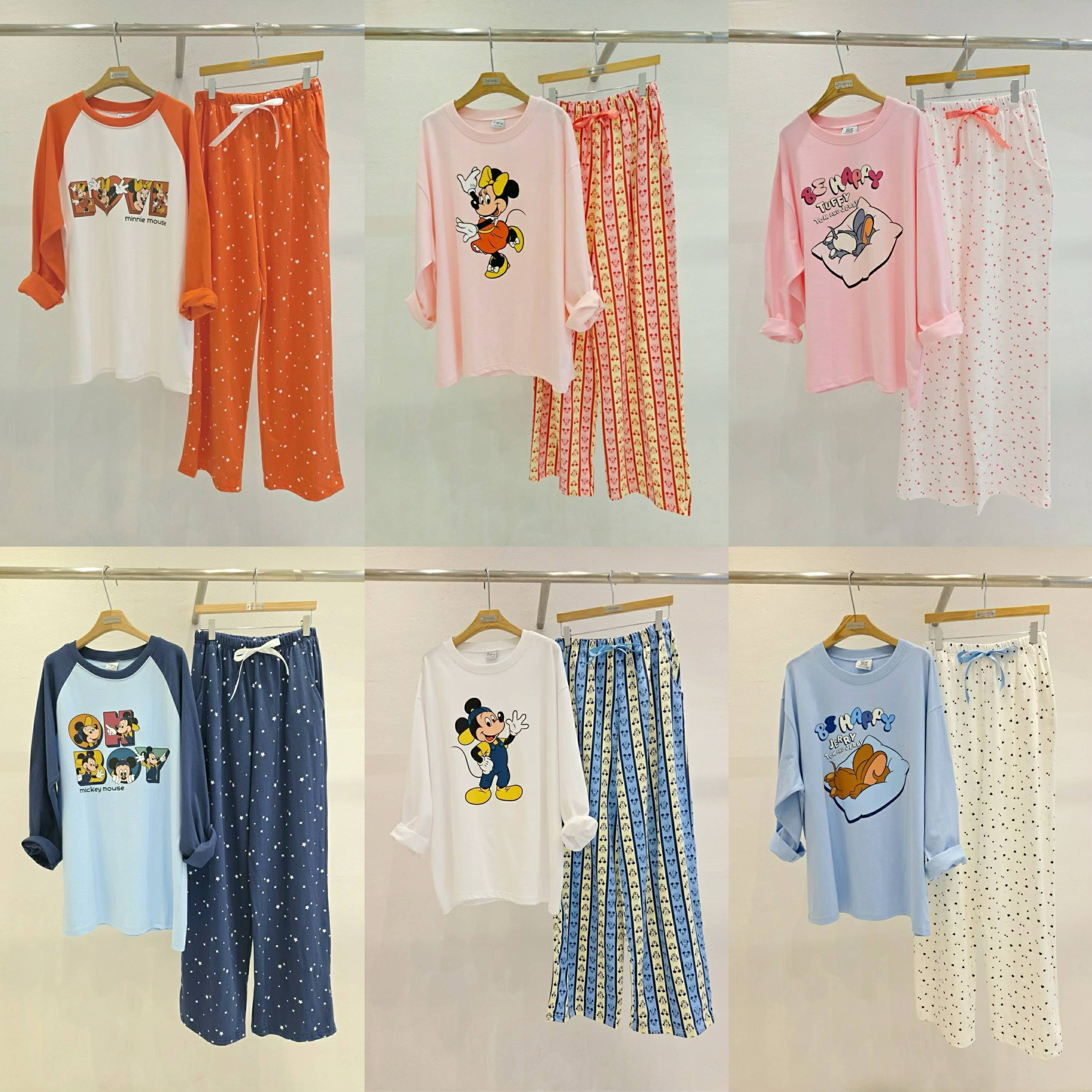 韩国东大门迪士尼米奇秋宽松睡衣
