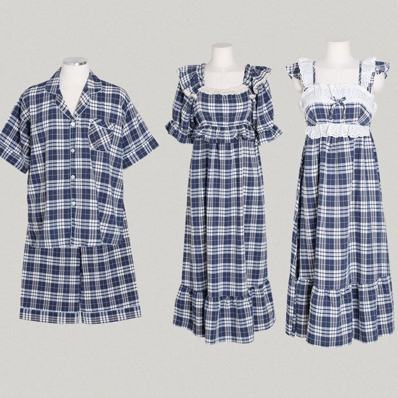 LUNALUZ夏简约休闲睡衣套装睡裙