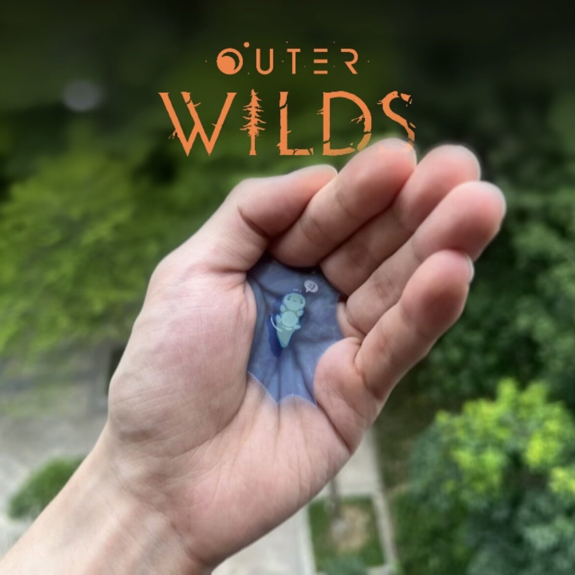 星际拓荒·哈斯鱼手捧水 透卡 游戏周边 道具模型 outerwilds