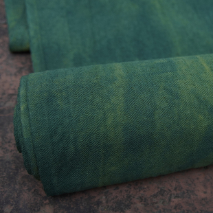 植物染蓝染栀子套染菱形纯棉复古面料手工diy布艺茶席面料