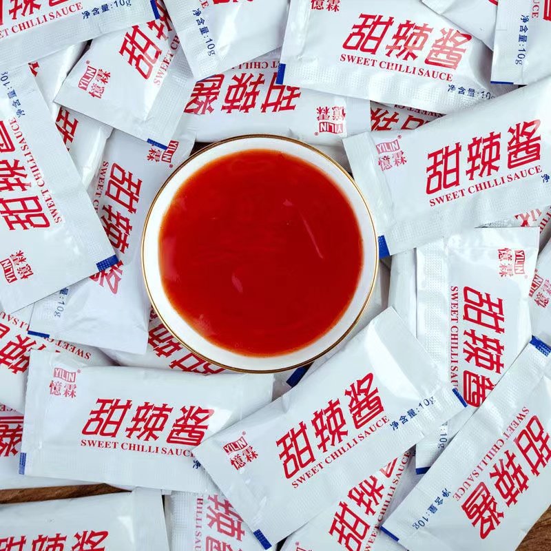 忆霖甜辣酱10g300小包独立包装薯条鸡块蘸酱手抓饼寿司番茄辣椒酱,粮油调味/速食/干货/烘焙,酱类调料,淘宝优惠券,粉丝福利购,淘宝优惠卷