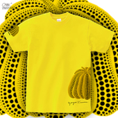 短袖 自制草间弥生 波点南瓜T恤日本艺术家波普艺术宽松装 男女全棉