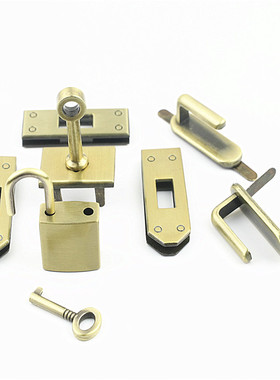 箱包锁套件皮手袋包包特价浅金色银色枪黑色古扫色五金配件7件套