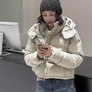 2025冬季新款东北羽绒棉衣外套蓬松小款肯豆风棉袄外套女滑雪棉服