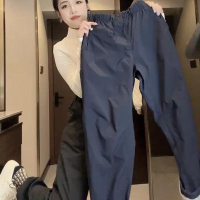 其他时尚自然腰纯色长裤休闲裤