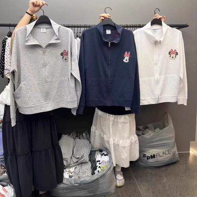 CREDITO百搭米妮拉链女防晒外套