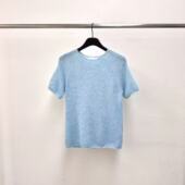 短袖 现 water river舒适柔软纯色针织衫 2026春季 新女芯宝韩国代购