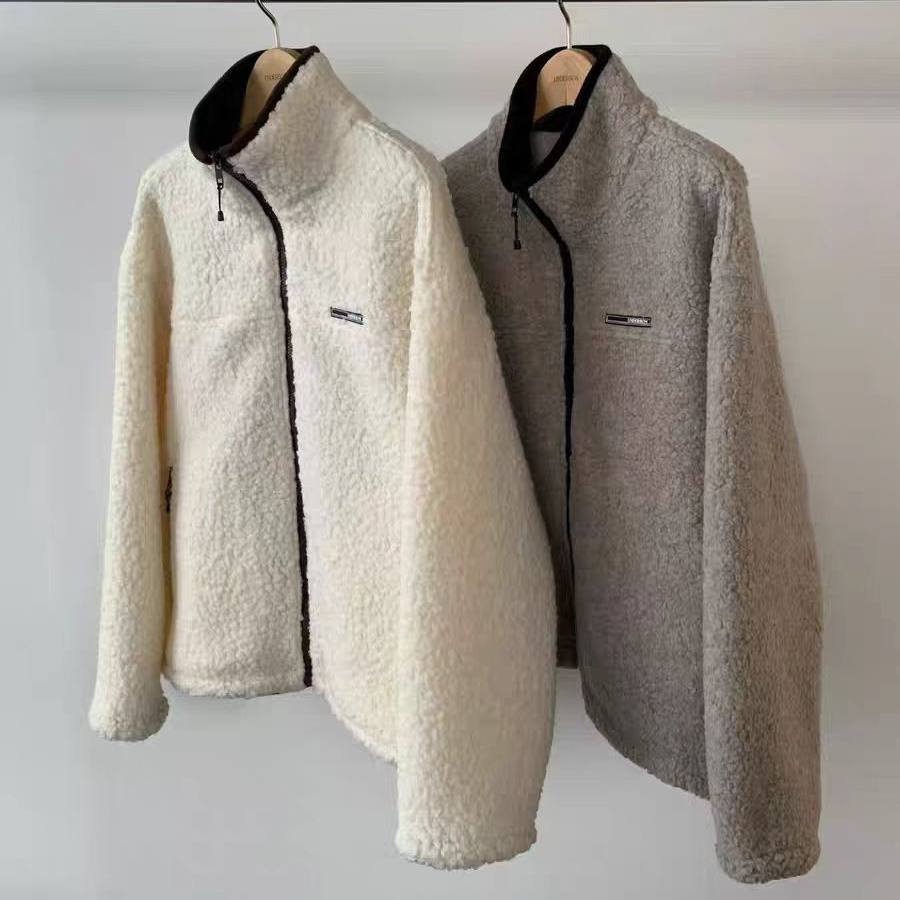 underson百搭宽松舒适羊羔毛外套