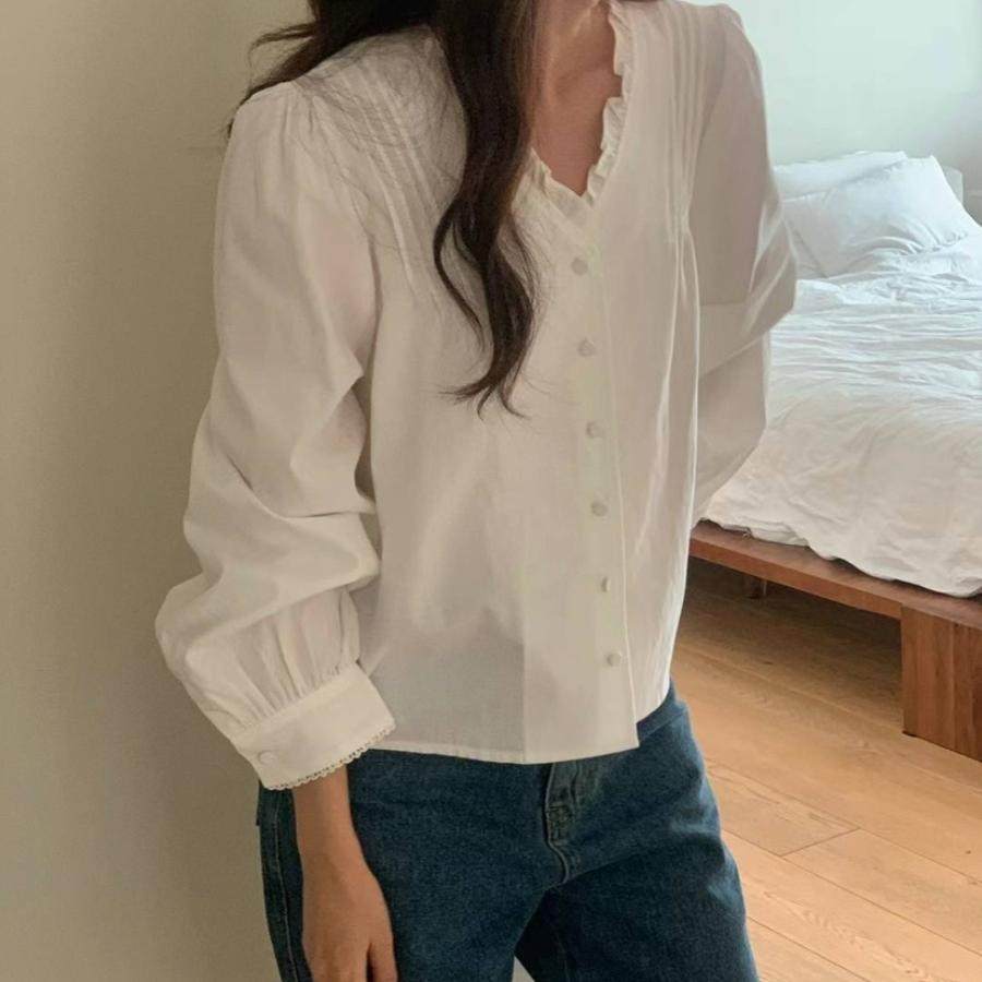 Approach0.1百搭单排扣宽松衬衫