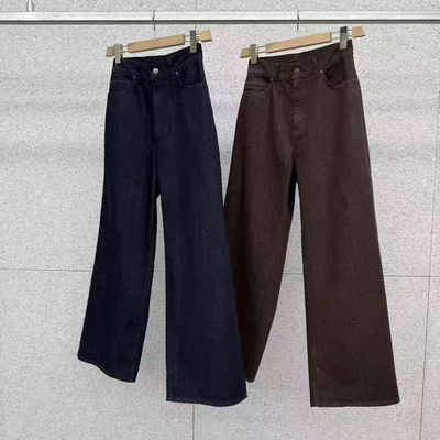atthebagel宽松阔腿休闲牛仔裤