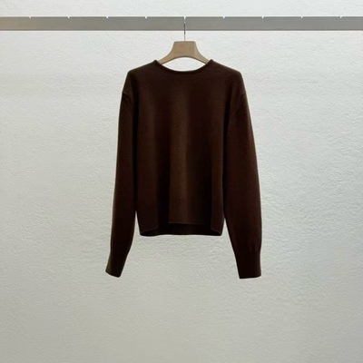 statement圆领百搭针织羊毛毛衣