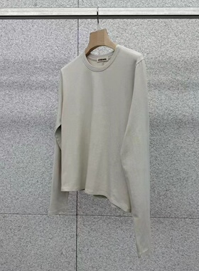 现~2026春季新款女芯宝韩国代购at the bagel纯色宽松打底长袖T恤