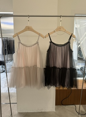 芯宝韩国代购2024夏季新款女BPLAN洋气蝴蝶结公主蓬蓬吊带连衣裙