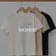 现 T恤 mohhe百搭宽松显瘦字母图案短袖 2025春季 新女芯宝韩国代购