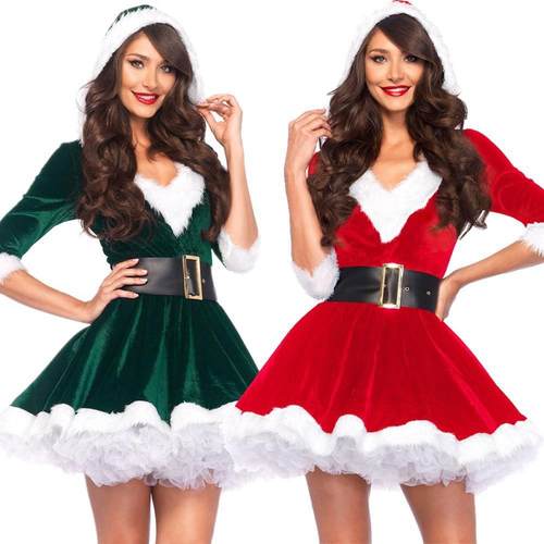 Christmas costumes, adult women's performance dresses表演服