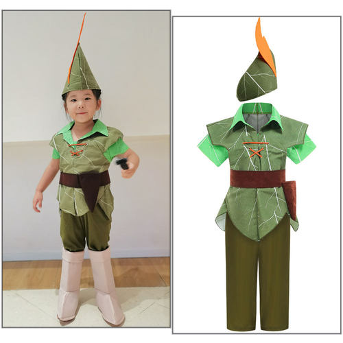Halloween Green Elf Outfit 万圣节绿色精灵小飞侠表演服