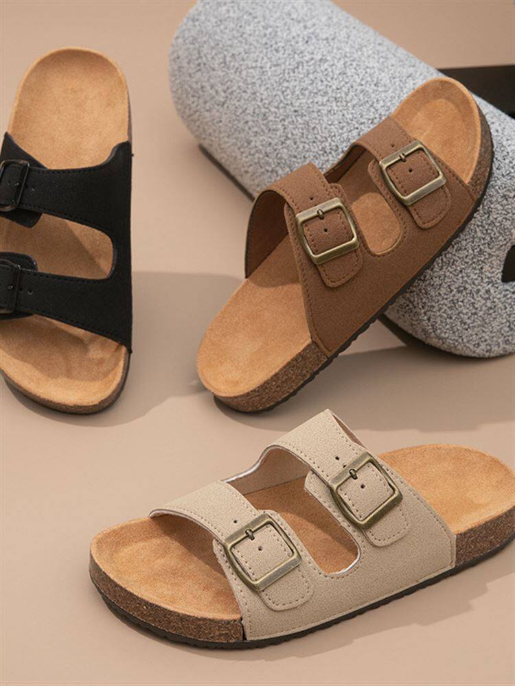 Women\'s Leather Sandals: Genuine Leather & Flat Sole - Taobao product photo 2