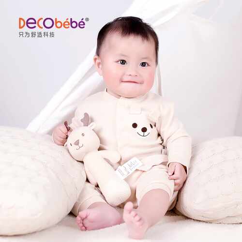 Decobebe/德珂婴儿 新生儿彩棉礼盒六件套 0-6个月