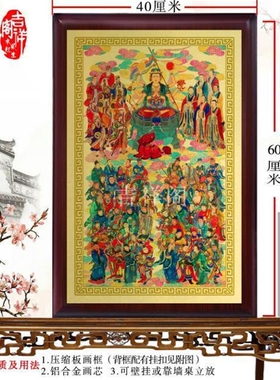 六十甲子太岁画 元君画 北斗七星 南斗六星画像画 坛图挂画