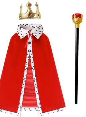 Children's Halloween King Adult caped show costume披风服装