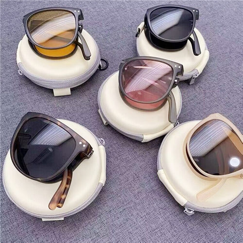 Foldable sunglasses 便携折叠女墨镜户外开车防强光防晒太阳眼镜