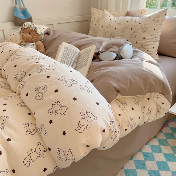 4pc bedsheet set bed sheet quilt blanket duvet cover sets