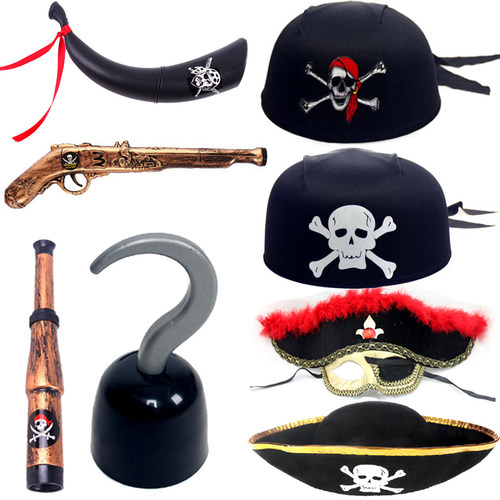 Cosplay Halloween Pirate Hat Accessories Prop万圣节海盗帽