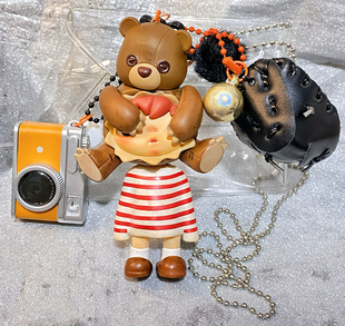 泡泡玛特钥匙扣挂件小野小小的使坏庇护所手机链项链挂件装饰现货