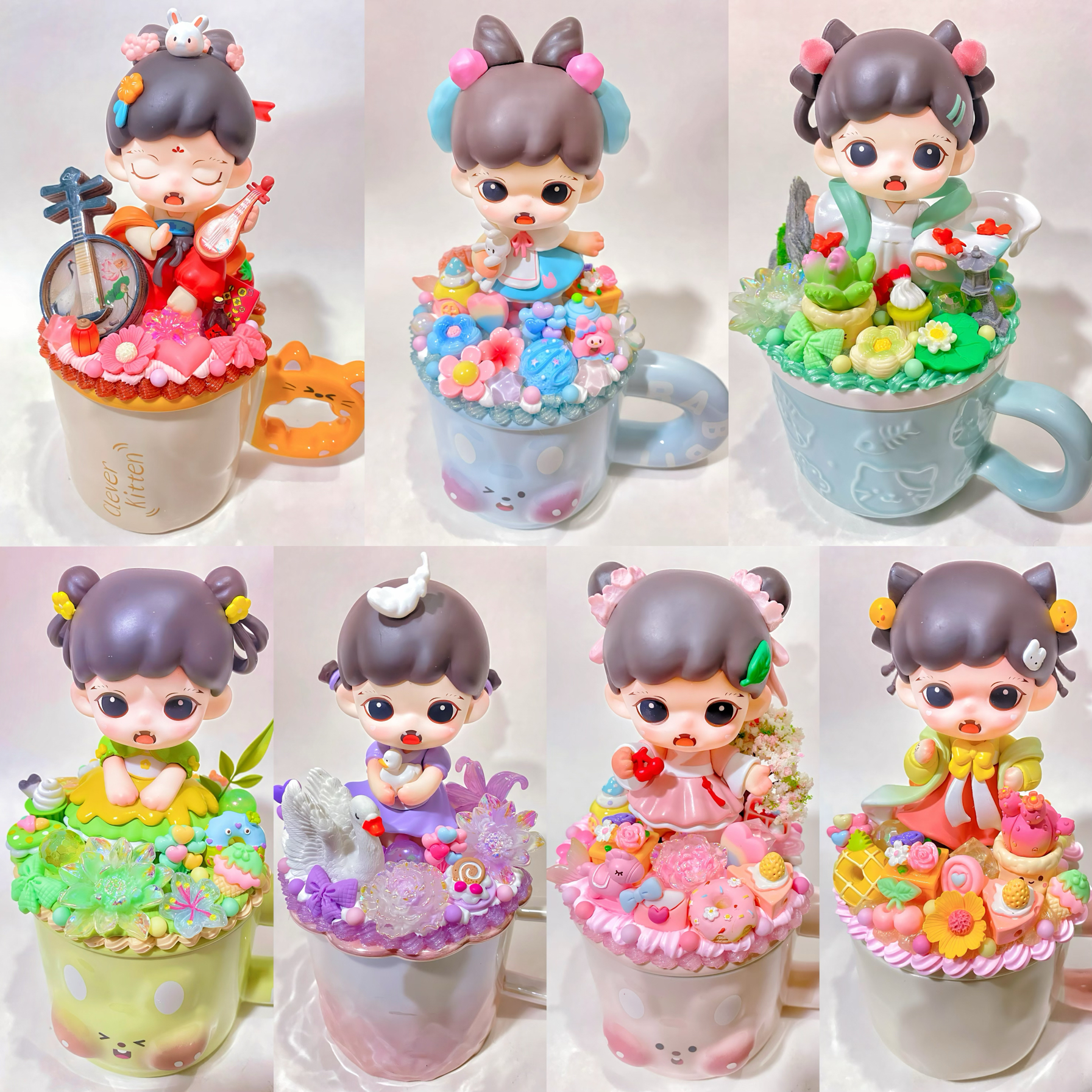 ZORAA泡泡玛特杯玲珑赋三代百无禁忌奶油胶马克杯陶瓷杯子手工杯