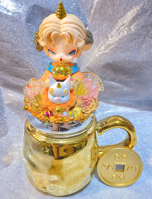 NAMI浮游山海貔貅奶油胶装饰杯创意马克杯富贵财气满满