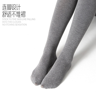 SK7330棉质感百搭竖条纹高腰连裤袜女收腹提臀美腿显瘦外穿打底袜