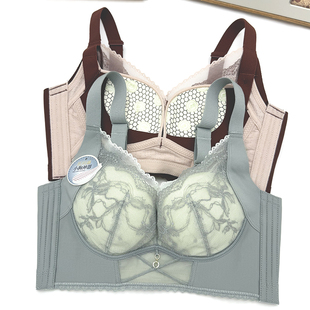 维歌秘密6955厚款AB杯托玛琳按摩内衣无钢圈性感聚拢上托显大文胸