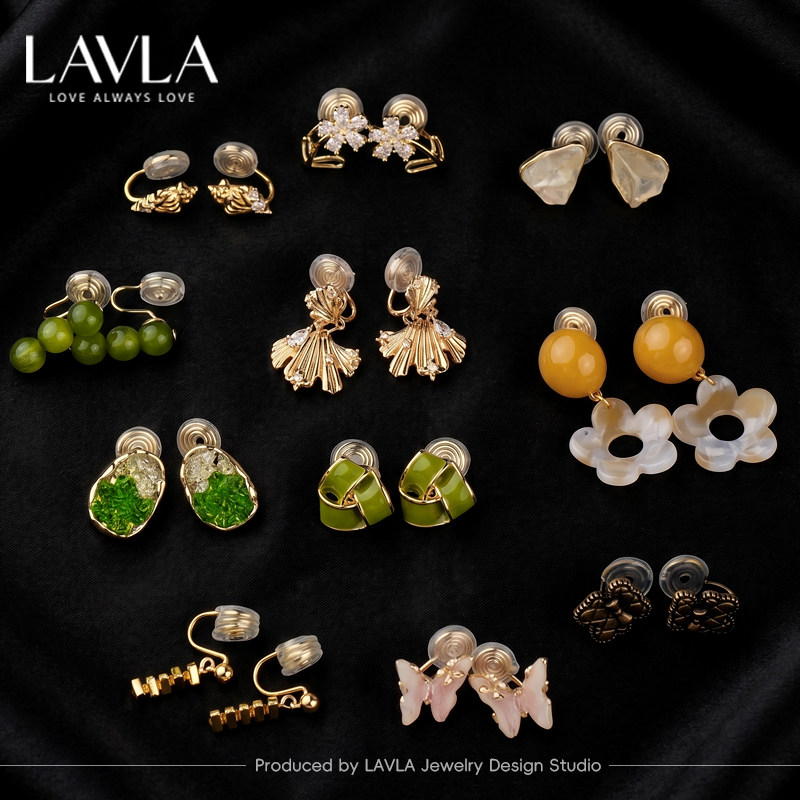 LAVLA小众无耳洞耳夹通勤百搭