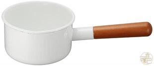 香嘴巴现货 野田珐琅POCHIKA 白色12cm奶锅