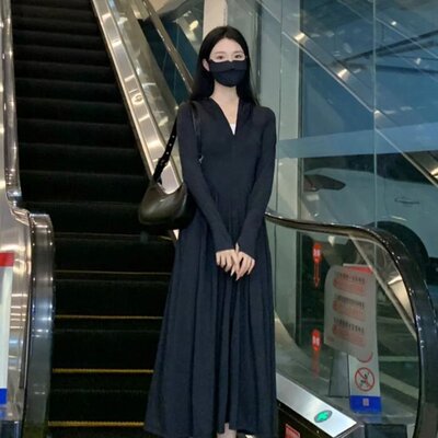 夏季新款紧修身全身防紫外线防晒裙冰丝凉感防晒遮阳长款女连体衣