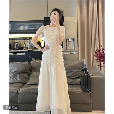 Zwinnie/詹维尼美疯进口机织重工 天丝拼接面料连衣裙