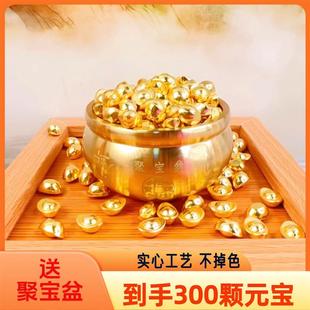 聚宝盆店铺客厅摆件纯铜仿金元 聚宝盆摆件招财聚财纯铜家用存钱罐