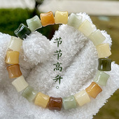 天然多宝竹节菩提手串节节高升白玉菩提根佛珠女孩子盘玩手链批发