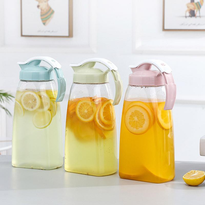 冷水壶塑料耐热耐高温大容量果汁扎壶家用凉茶壶 2.15L 可放冰箱