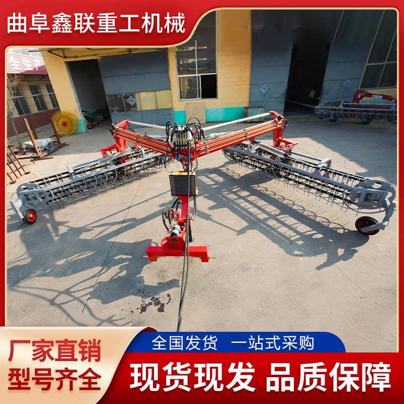 新款滚筒式搂草机苜蓿艾草小麦秸秆搂草耙子提篮牧草滚筒搂草机