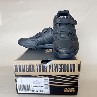 演出皮鞋 CLARKS其乐23款 学生鞋 休闲跑步鞋 男童鞋 低帮魔术贴运动鞋