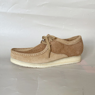 CLARKS其乐Originals男低帮系带复古经典款生胶底袋鼠鞋休闲皮鞋