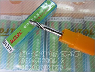 DJTOL戴杰特雕刻进口铝用钨钢单刃铣刀AL1LX4.08 4mm* 8mm柄径4mm