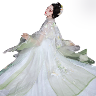 【如梦霓裳丨清漪芙蕖 】原创汉服齐腰襦裙大袖吊带仙女唐制夏季