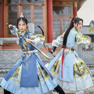 原创明制汉服男女飞鱼服西塘文化周联名走秀款 问心 如梦霓裳