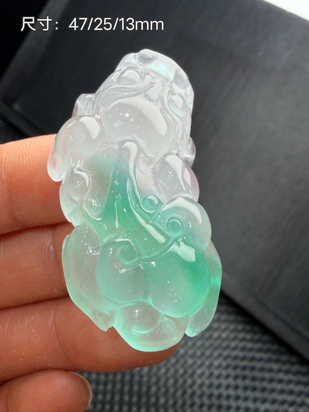 翡翠缅甸招财貔貅吊坠冰种飘绿色霸王挂坠男女款项链玉坠