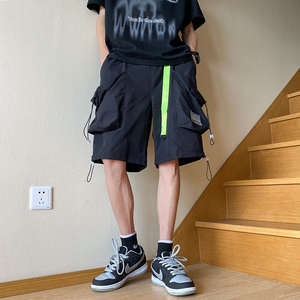 XZ409-1-K647-P45 夏季新款大口袋工装裤宽松休闲短裤男（控58）图片