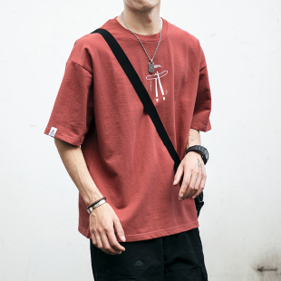 潮流oversize宽松情侣休闲体恤TEE T恤男潮牌韩版 夏季 趣味印花短袖