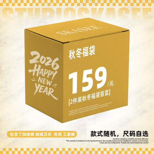 SKASEE 2025秋冬季盲盒福袋/款式随机码数可选/年末福利/2件装