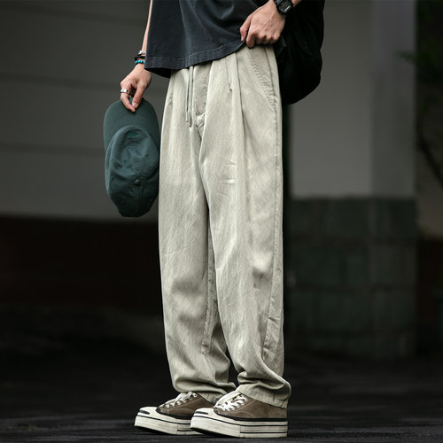 莱赛尔天丝凉感透气夏季休闲长裤